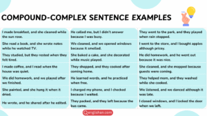 Compound-Complex Sentence Examples In English With Sentences