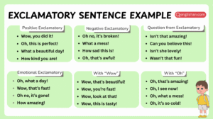 List of exclamatory sentence example in English sentences