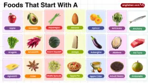 List of 90 Foods That Start With A with their Pictures