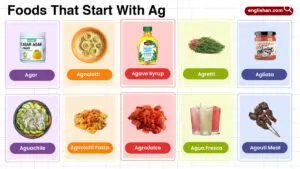 Foods That Start With Ag In English With Pictures