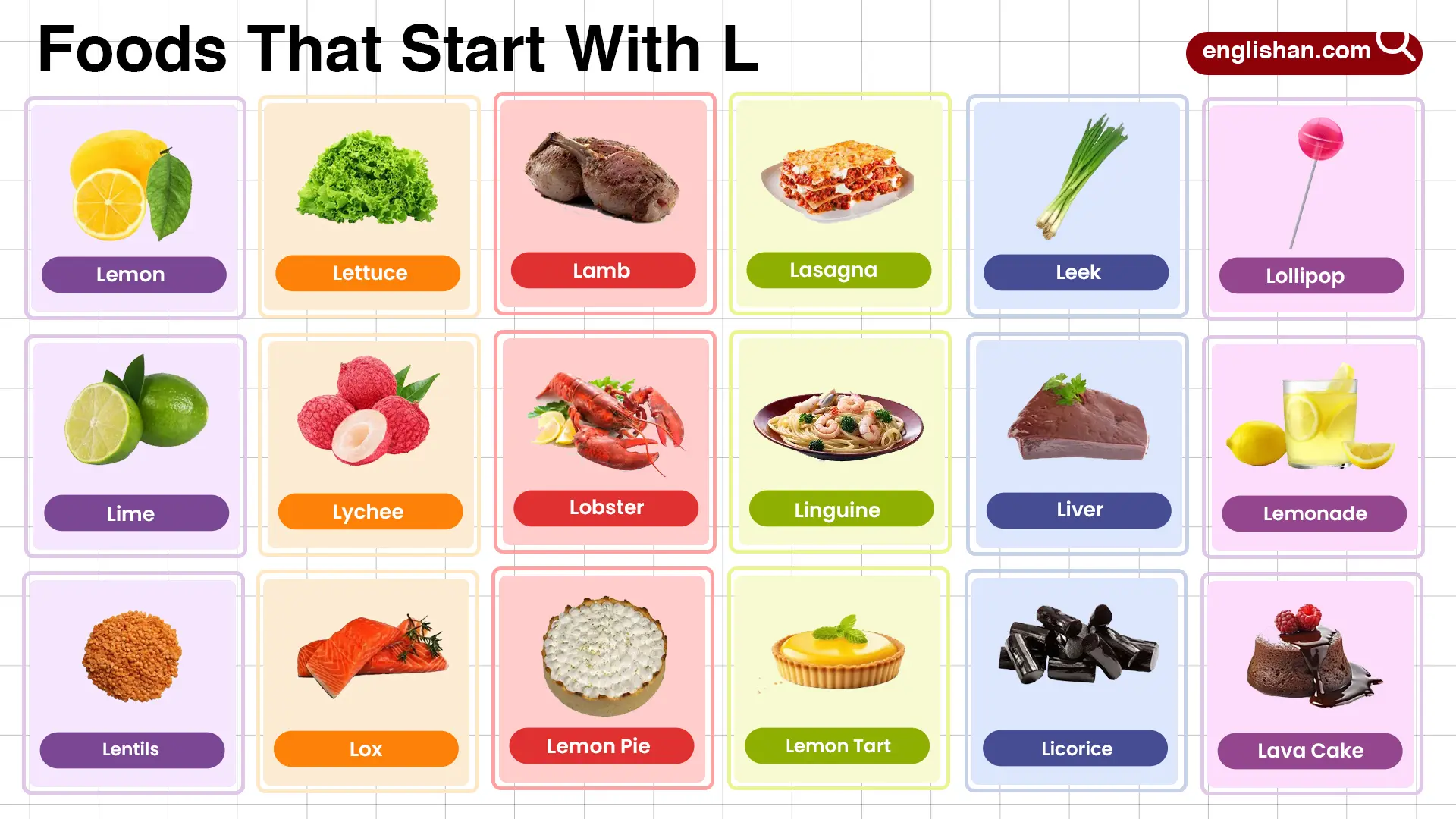 Foods That Start With L In English With Pictures