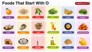 Foods That Start With O In English With Pictures