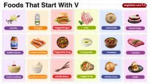 Foods That Start With V In English With Pictures