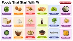 Foods That Start With W In English With Pictures