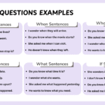 List of indirect questions examples in English sentences