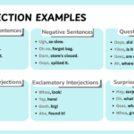 List of interjection examples in English sentences for practice