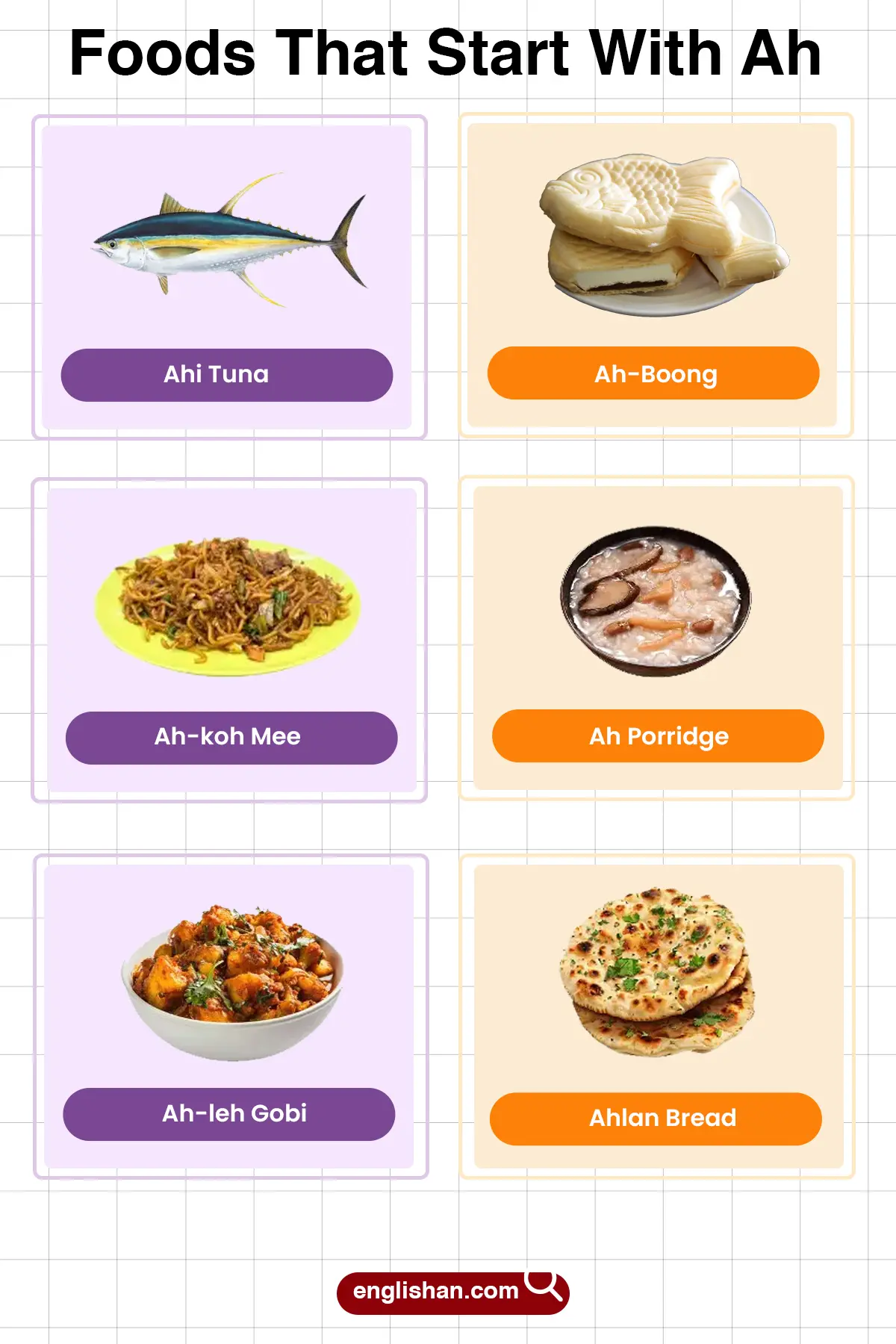 List of Foods That Start With Ah