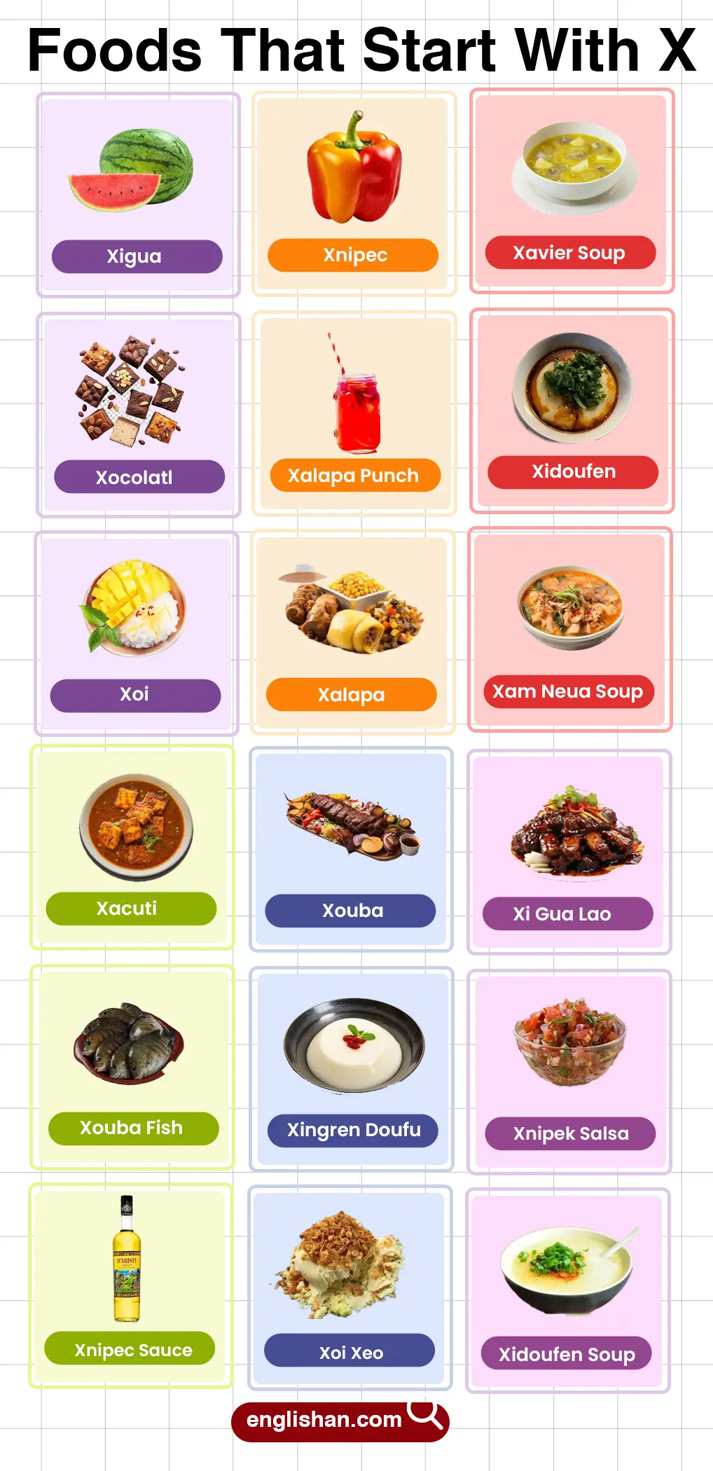 List of Foods That Start With X