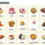 Sweet Names in English with their Pictures