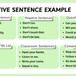 List of imperative sentence examples in sentences for English learners