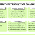 List of present perfect continuous tense examples in English sentences