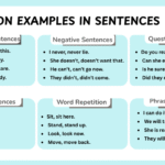 Repetition examples in sentences for English learners