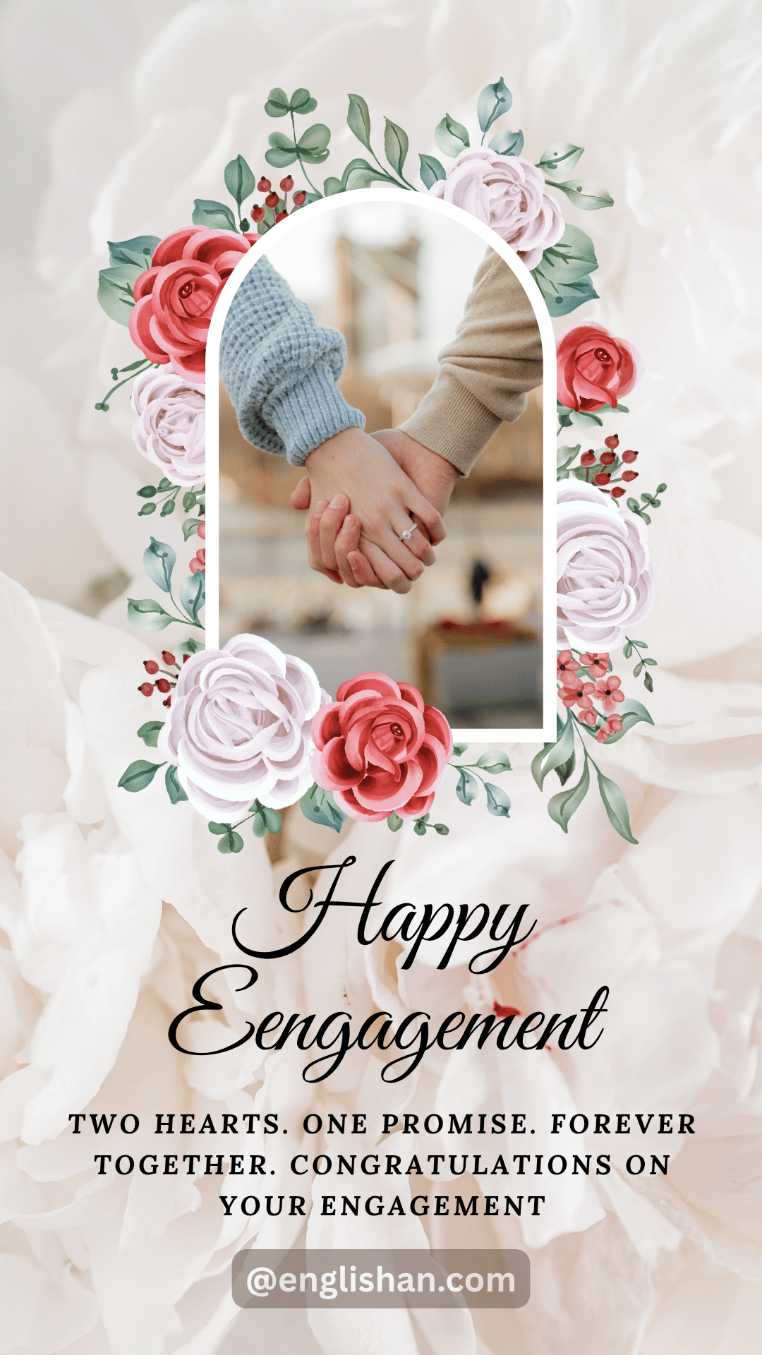 Heartfelt engagement blessings photo