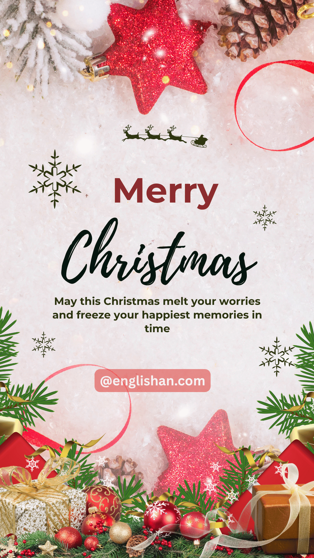 100 Heartfelt Merry Christmas Wishes with Images, image size:1080x1920