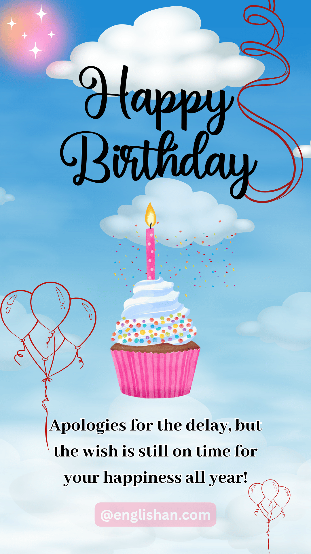 Christian belated happy birthday message picture