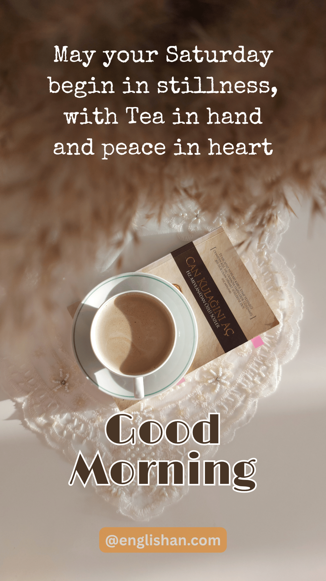 Romantic Saturday good morning text.