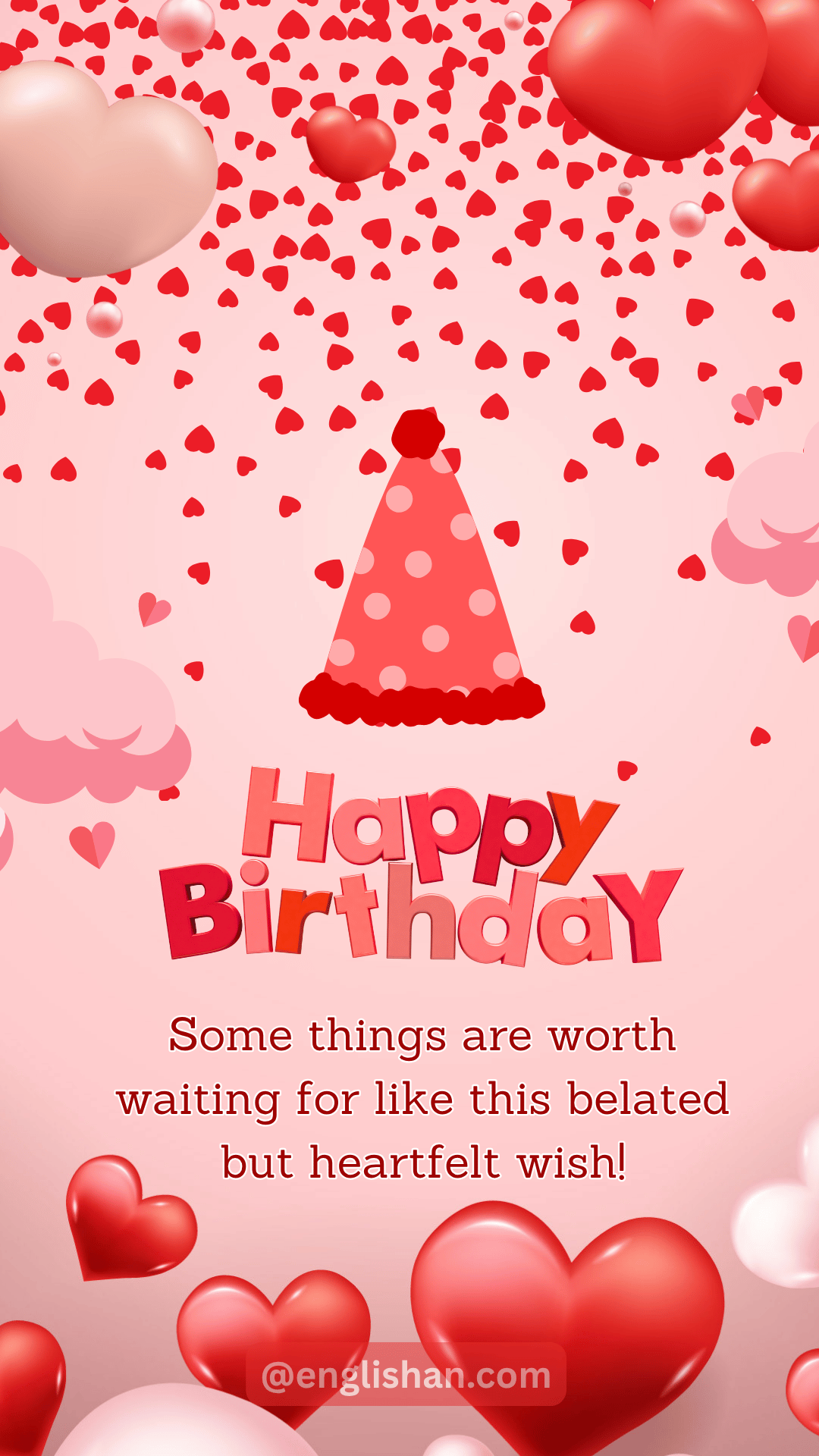 Belated happy birthday wishes with sorry image