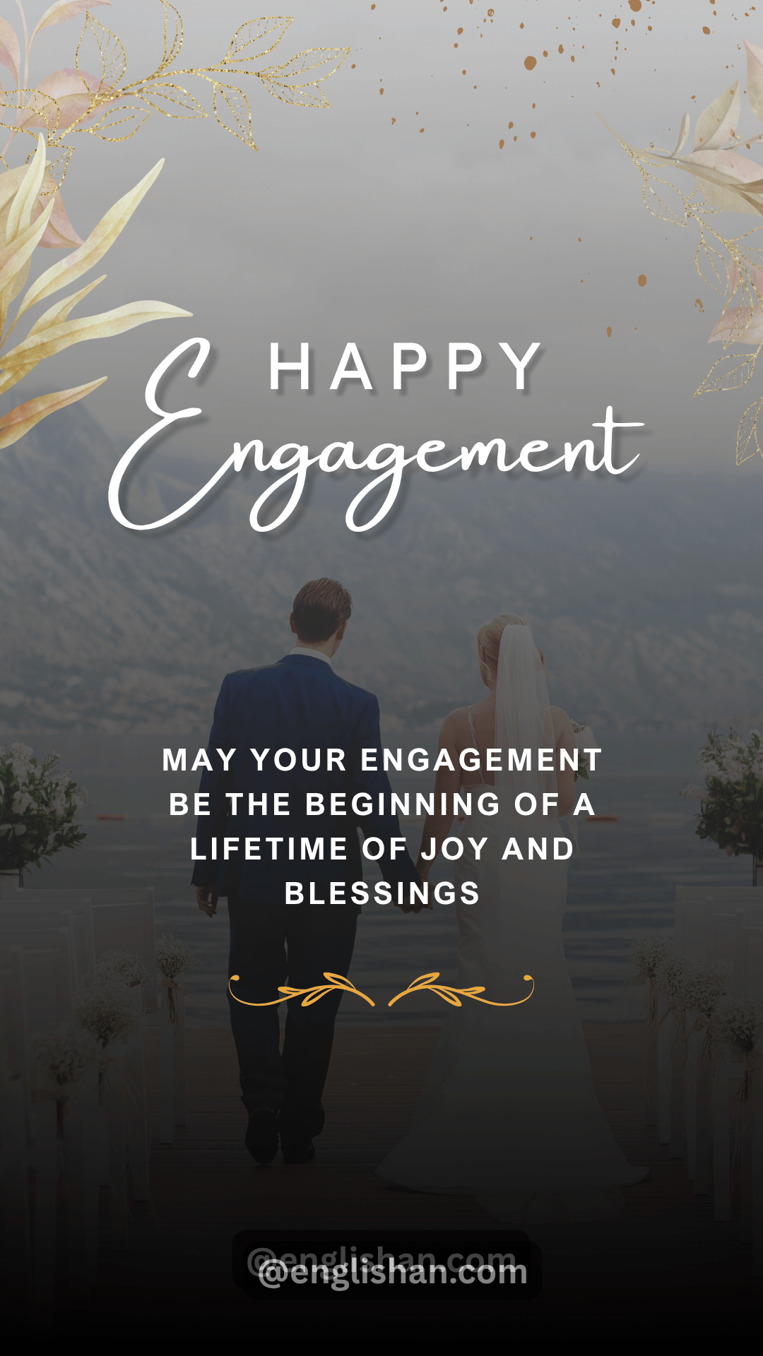 WhatsApp status happy engagement wishes