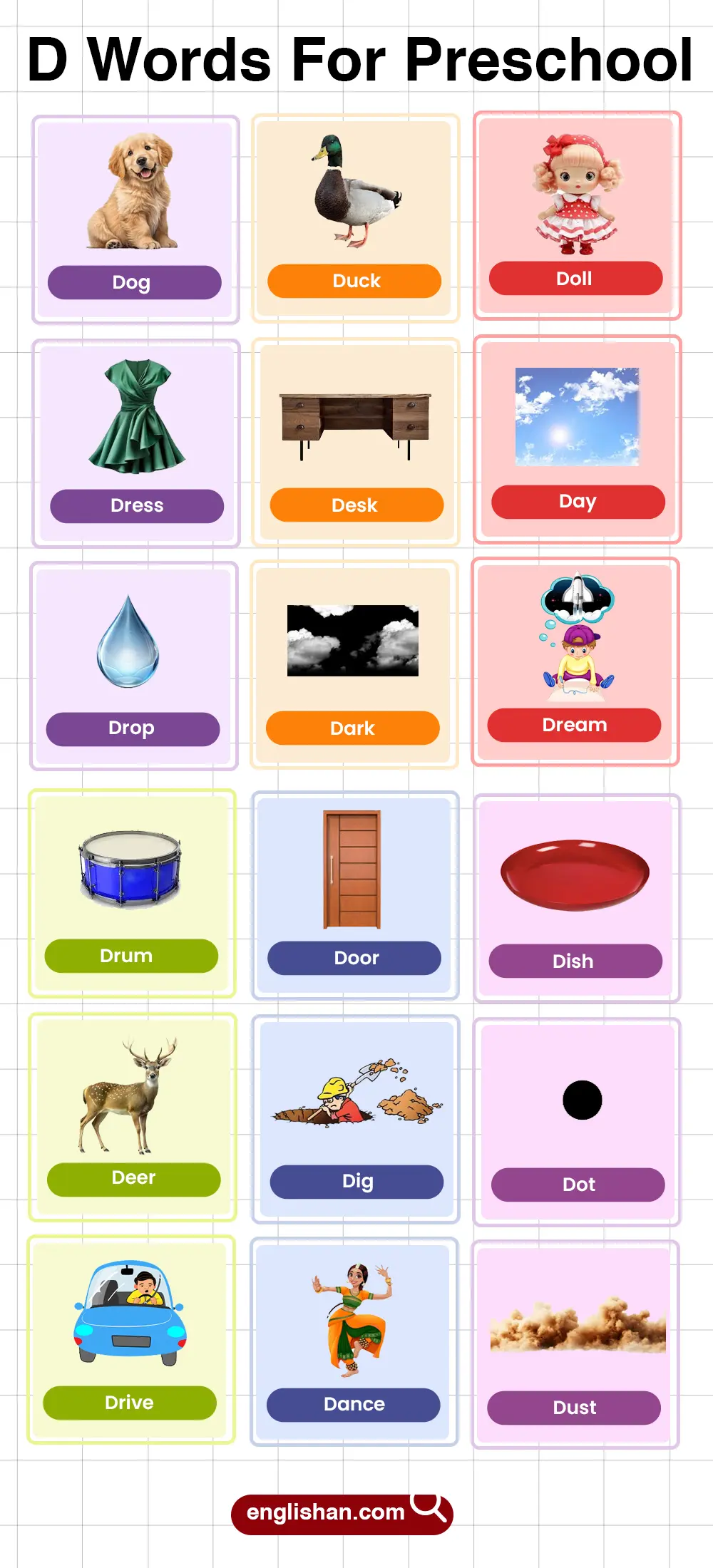 D Words for Preschool