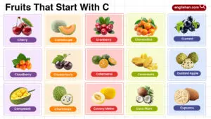 Fruits that start with C tropical, rare, healthy