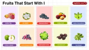 Fruits That Start With I including tropical, citrus, and sweet fruits