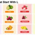 Fruits that start with L including tropical, citrus, exotic