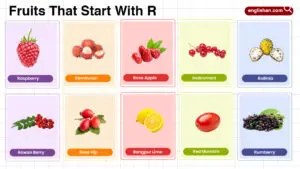Fruits that start with R including tropical, rare, and sweet