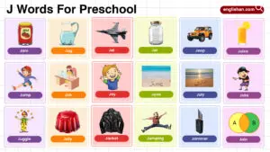 List of Preschool Words That Start With Letter J