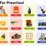 List of Preschool Words That Start With Letter V