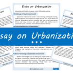 Urbanization Essay – 10 Lines, 250 Words, and 500 Words