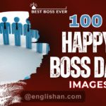 Happy Boss Day 2025 image with team celebration