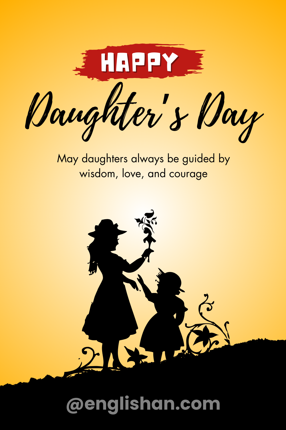 WhatsApp Daughters Day short status messages