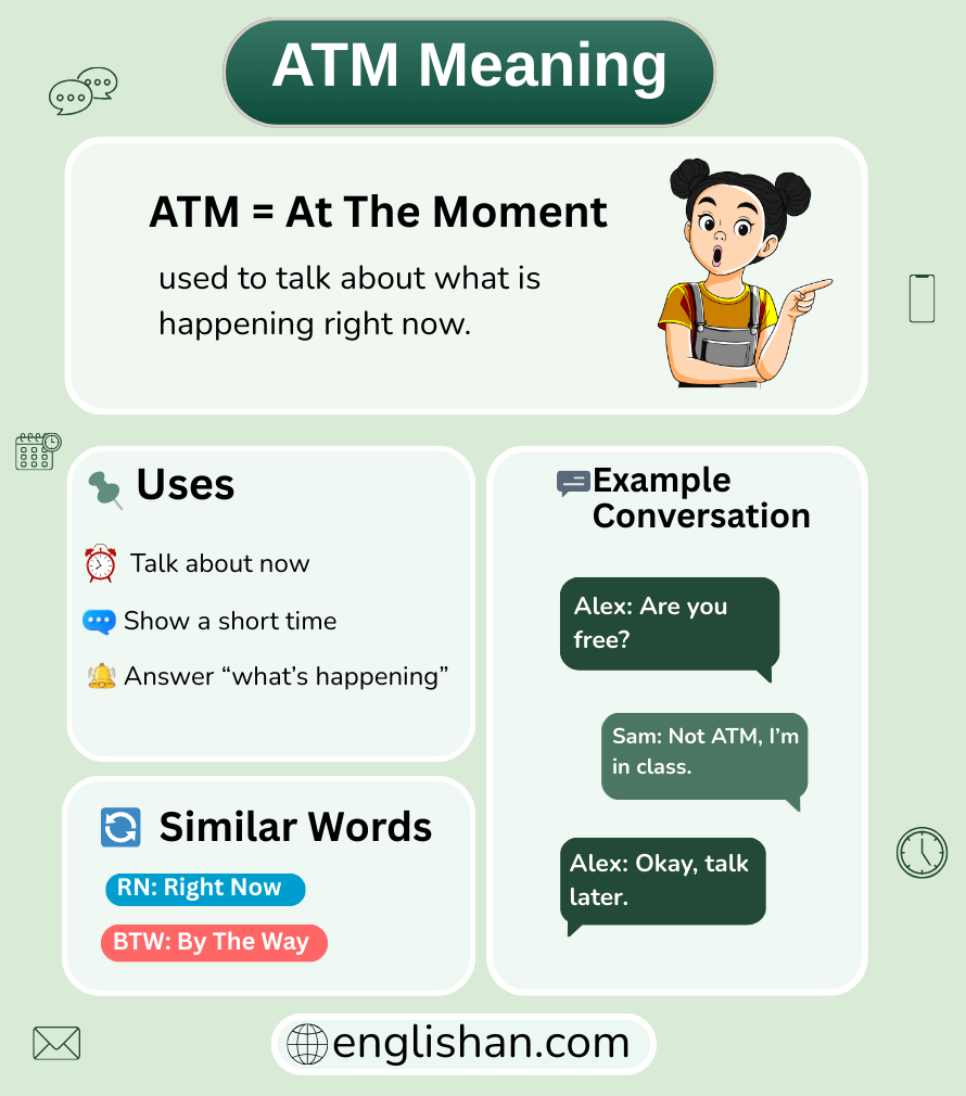 ATM meaning in text messages and online chat