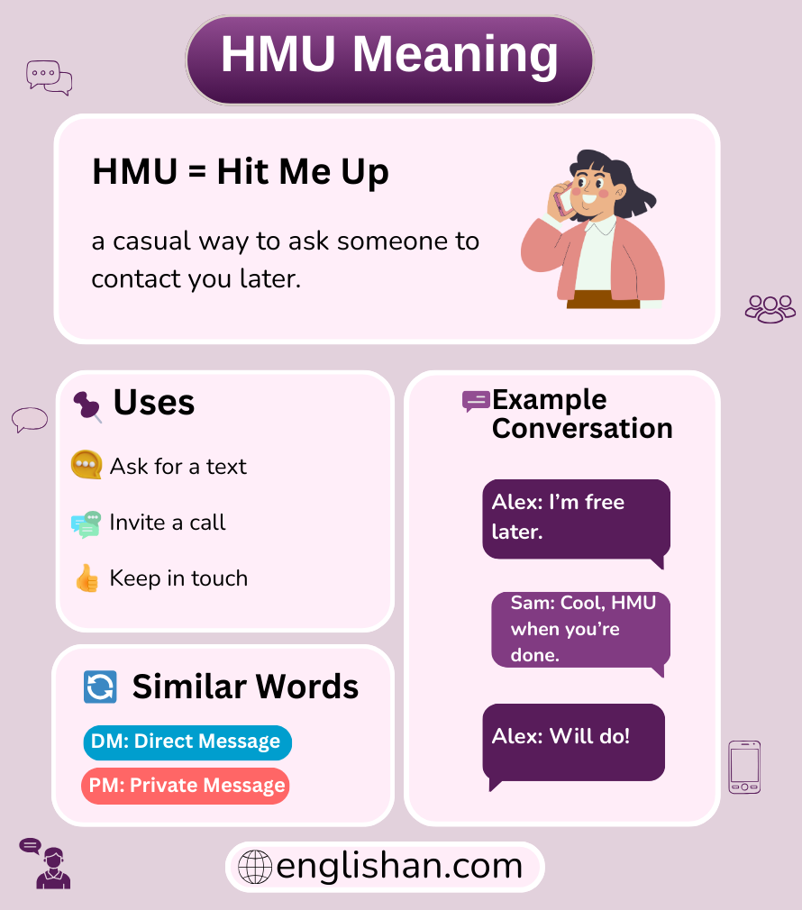 HMU meaning in text messages and online chat