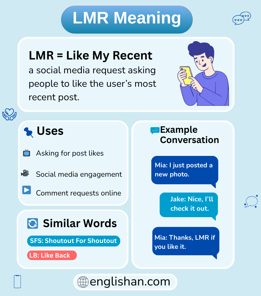 LMR meaning in text messages and online chat