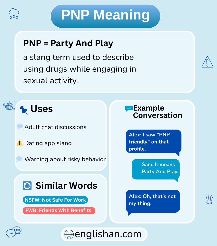 PNP meaning in text messages and online chat