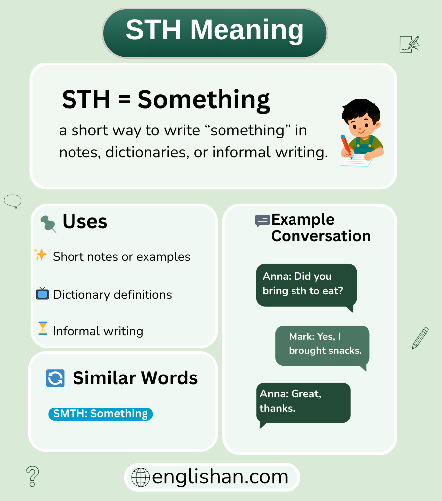 STH meaning in text messages and online chat