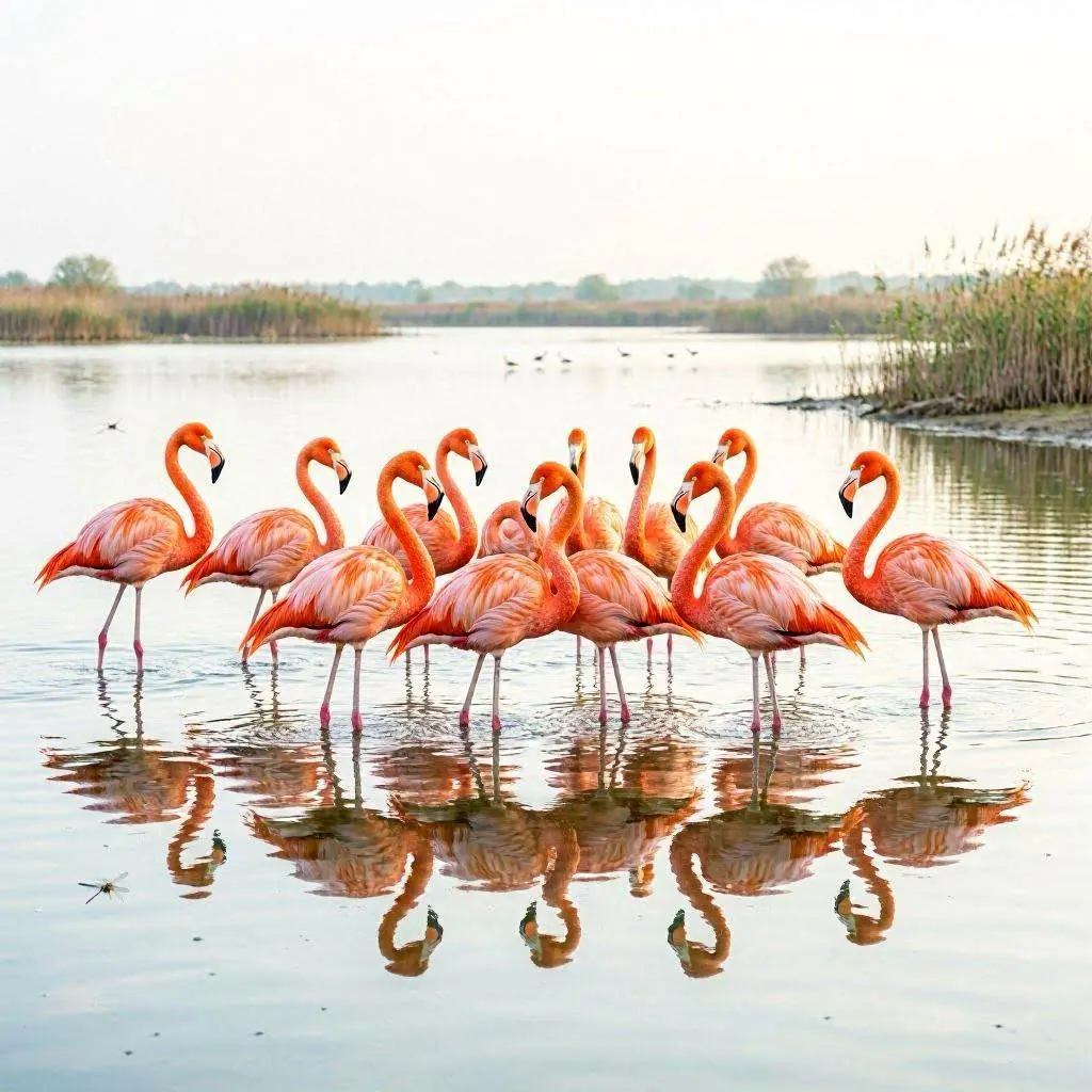 Flamboyance of Flamingos