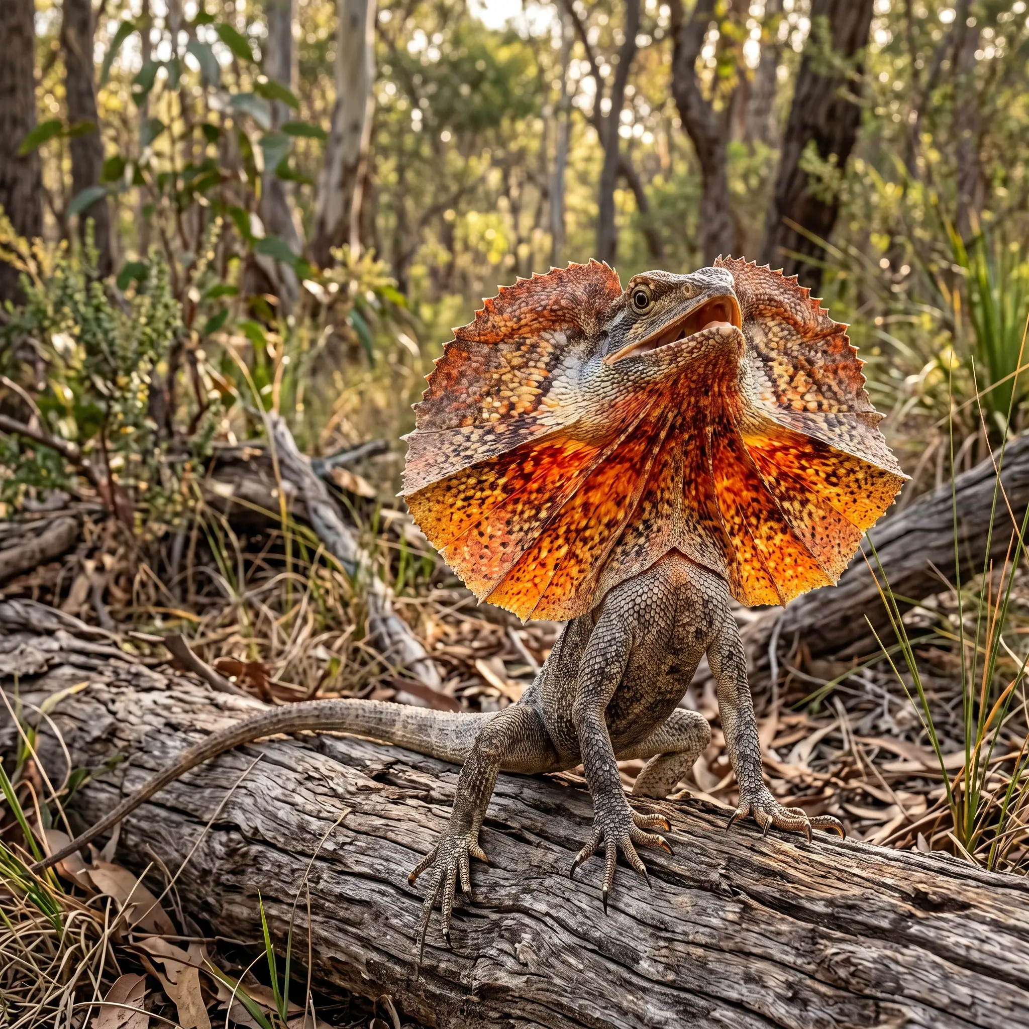  Frill-Necked Lizard