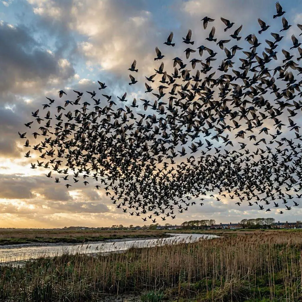 Murmuration of Starlings