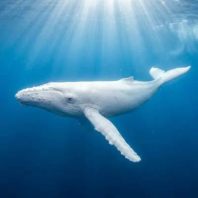  Albino Humpback Whale
