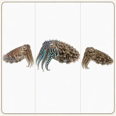 Cuttlefish courtship displays