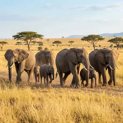 Elephants — A Herd