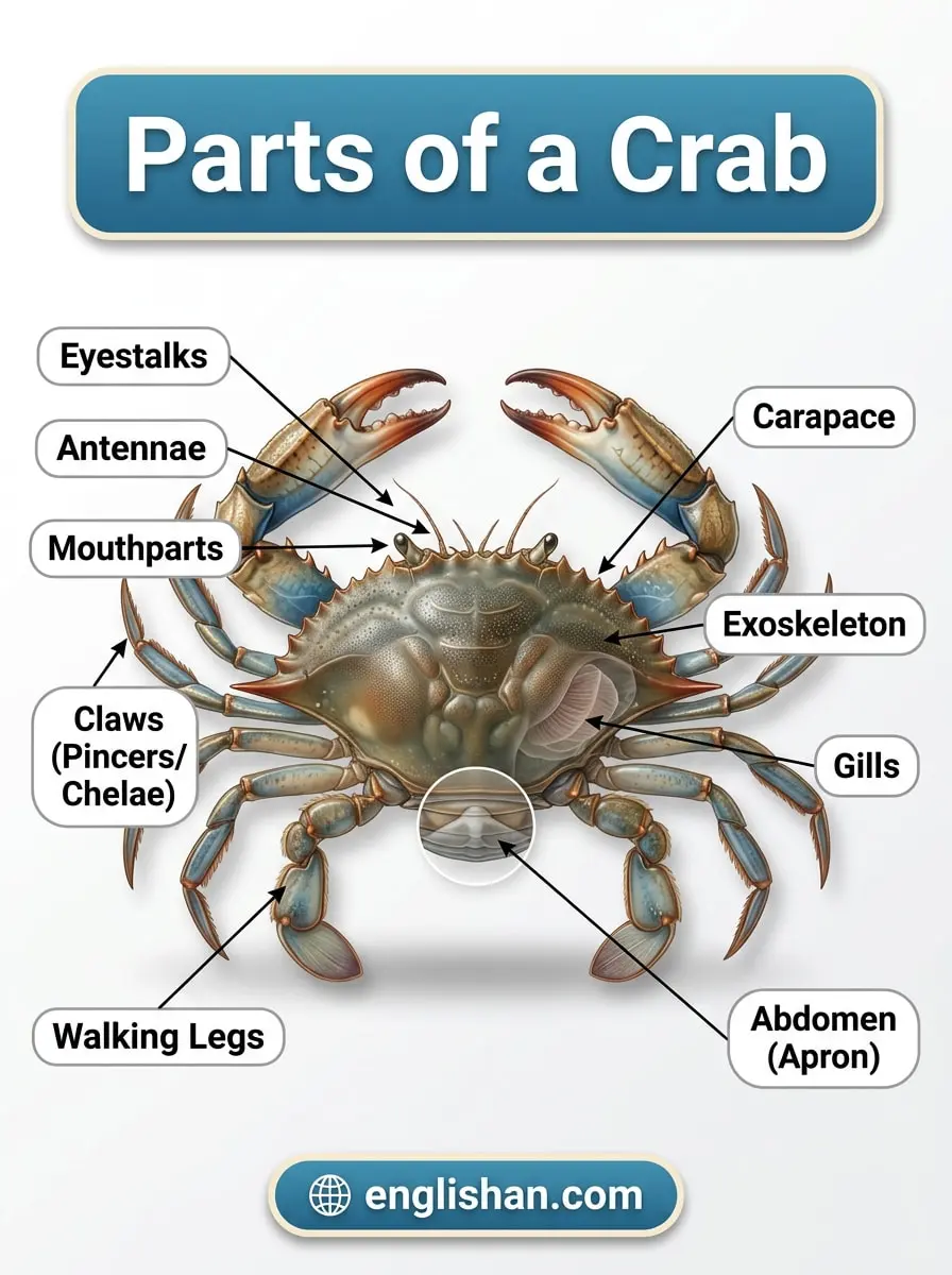 Parts of a Crab