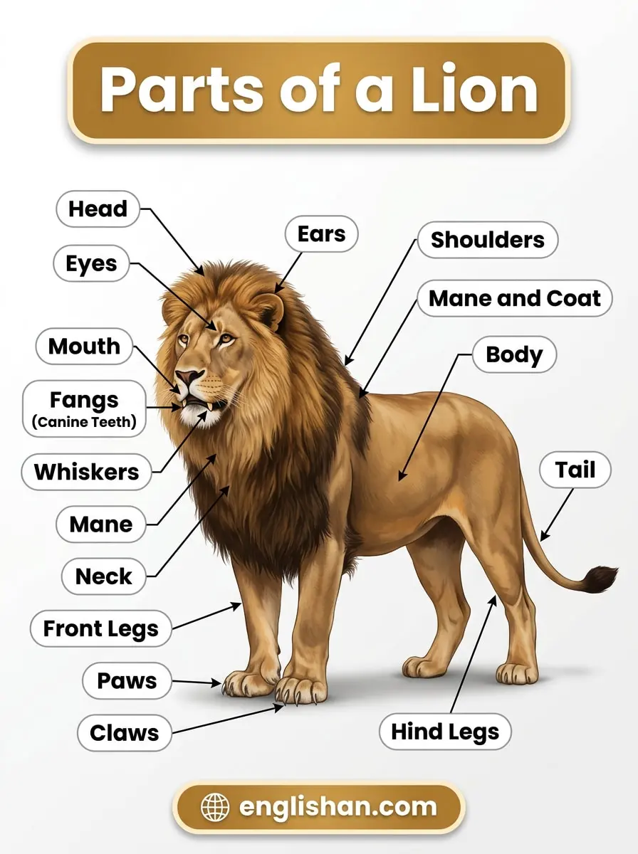 Parts of a lion
