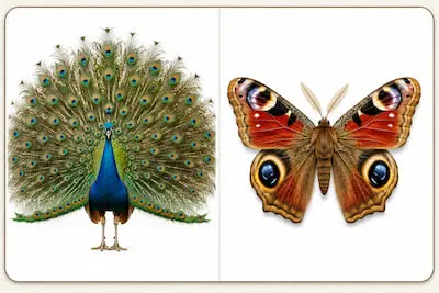 Peacocks and moths