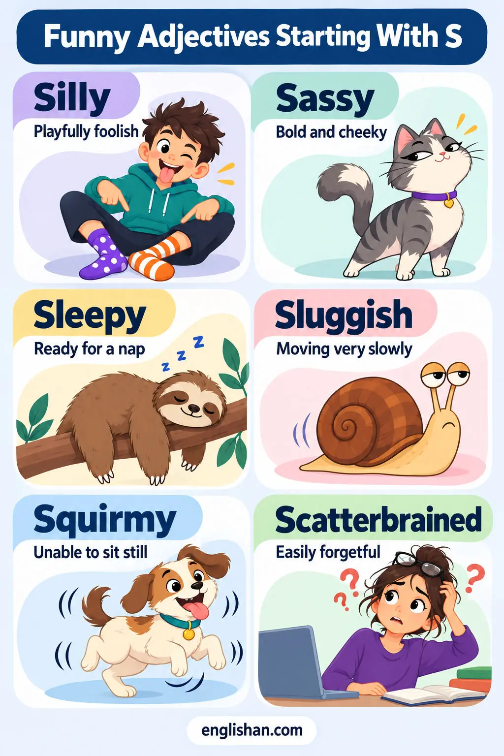 Funny Adjectives Starting With S
