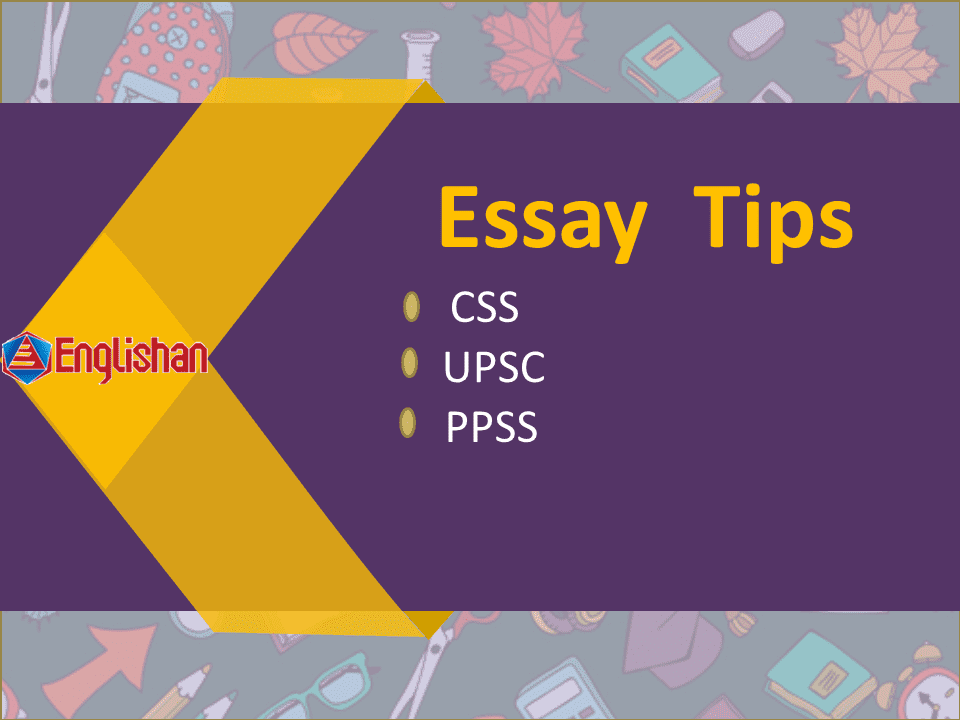 Now you can writer consistently impressive essays.. Simple,practical tips and techniques help to write an essay for CSS, ILETS, TOFLE etc test preparation.