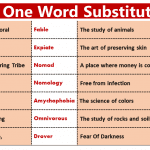 300 One Word Substitution