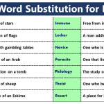 One Word Substitution for IELTS